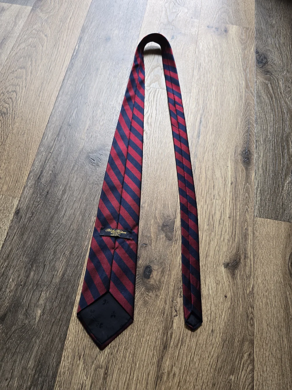Brooks Brothers Red and Navy Striped Tie